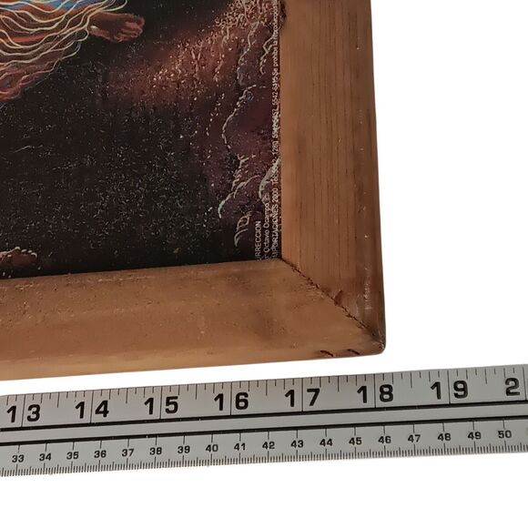 Octavio Ocampo "Resurrection" Vintage 2000 Jesus Art Print Wood Frame 13" x 18" - Picture 14 of 16